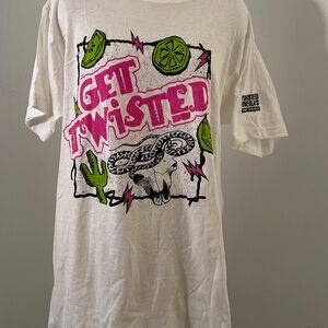 "GET TWISTED" Sheila's Lime Tequila 💚 Vintage T-Shirt, Large NOS
